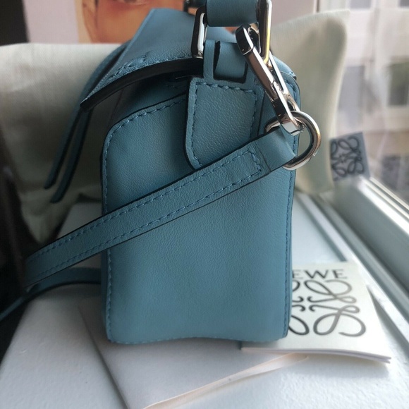 Loewe Mini Puzzle Bag- Blue - Picture 6 of 8